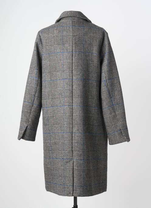 Manteau long coupe cintrée sans capuche gris C'EST BEAU LA VIE femme