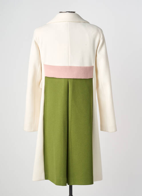 Manteau long coupe cintrée sans capuche beige LA ELLIE femme