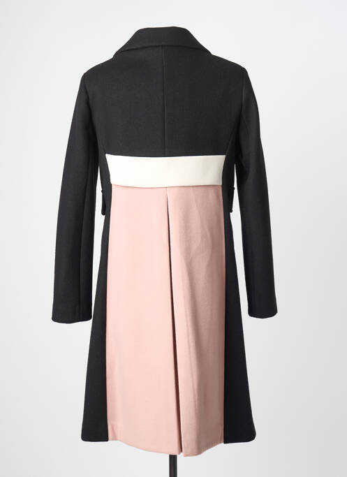 Manteau long coupe cintrée sans capuche noir LA ELLIE femme