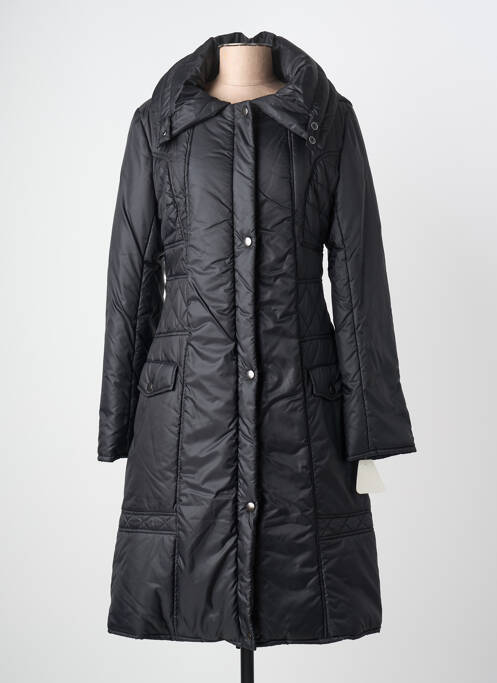 Doudoune poches a capuche noir LORENA PARIS femme