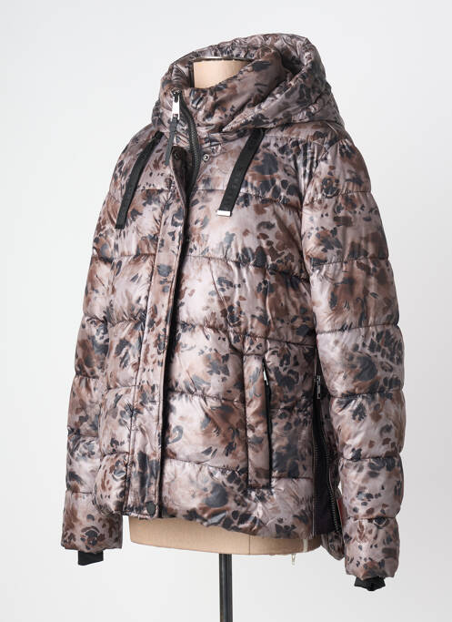 Doudoune poches a capuche marron BARBARA LEBEK femme