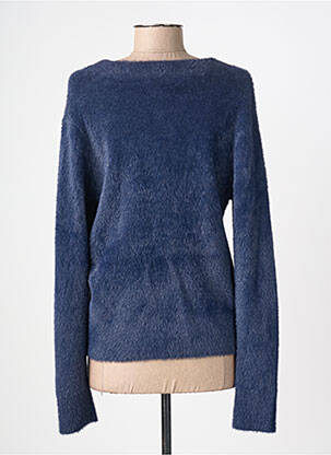Gilet manches longues col rond bleu BARBARA LEBEK femme