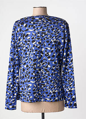 Top stretch manches longues bleu GUY DUBOUIS femme