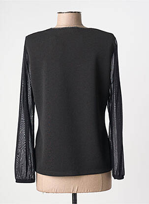 Top stretch manches longues argent GREGORY PAT femme