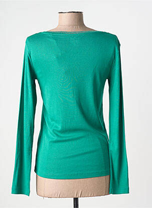 Top tissage jersey manches longues vert C'EST BEAU LA VIE femme