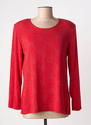 Top stretch manches longues rouge VISION NIGHT femme