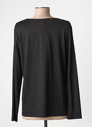 Top imprimé fantaisie manches longues noir BARBARA LEBEK femme