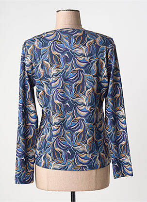 Top stretch manches longues bleu GRIFFON femme