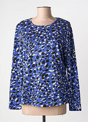 Top stretch manches longues bleu GUY DUBOUIS femme