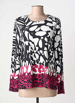 Top tissage jersey manches longues noir BARBARA LEBEK femme