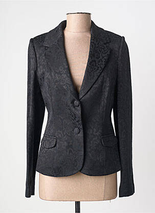 Veste chic fermeture boutonnée sur le devant noir AVERSIA femme