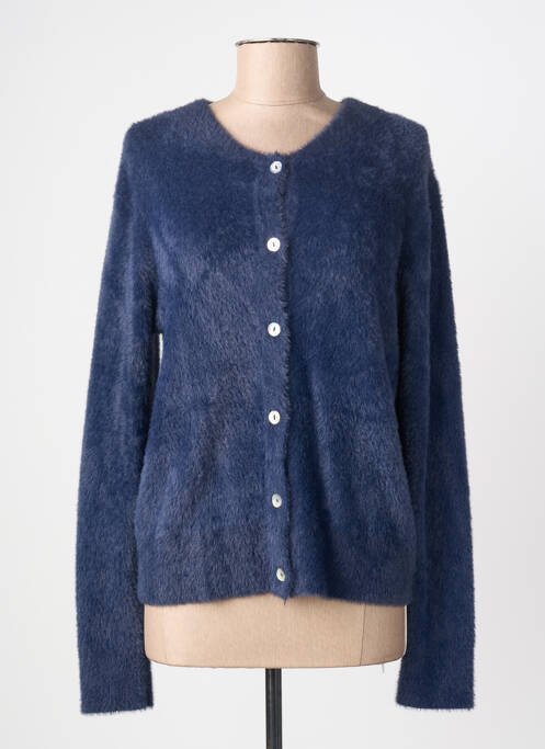 Gilet manches longues stretch bleu BARBARA LEBEK femme