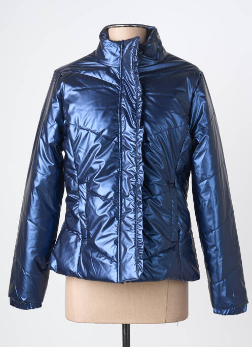 Doudoune poches sans capuche bleu ÉTYMOLOGIE femme