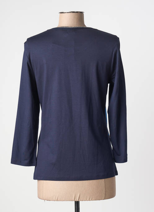 Top stretch manches longues bleu BARBARA LEBEK femme