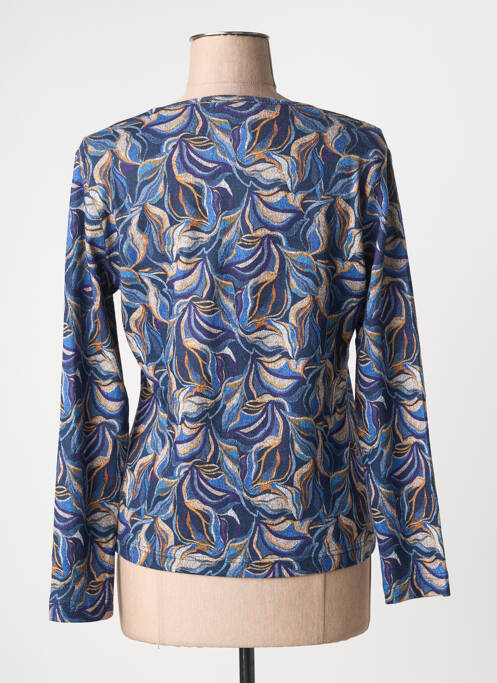 Top stretch manches longues bleu GRIFFON femme