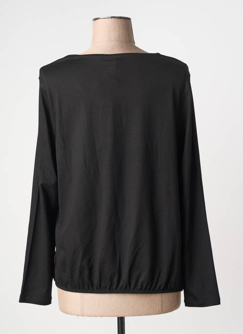 Top imprimé fantaisie manches longues noir BARBARA LEBEK femme