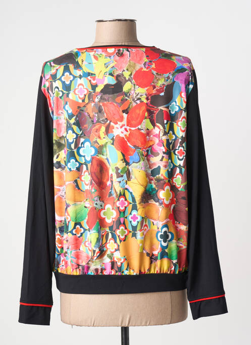 Top tissage jersey manches longues noir MALOKA femme