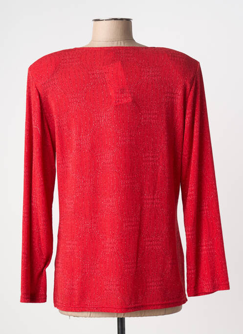 Top stretch manches longues rouge VISION NIGHT femme