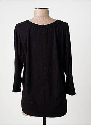 T-shirt manches 3/4 manches 3/4 noir BARBARA LEBEK femme