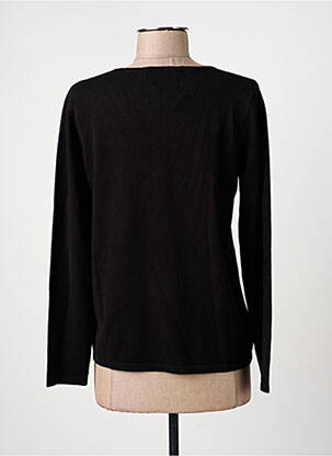 Pull coupe cintrée manches longues noir TRIPODE femme