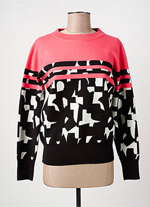 Pull coupe droite manches longues noir JOY OF LIFE femme