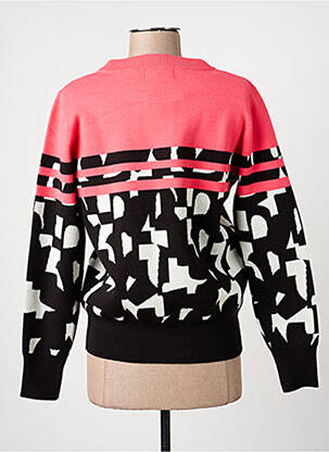Pull coupe droite manches longues noir JOY OF LIFE femme