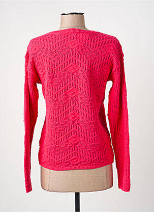 Pull coupe cintrée manches longues rose C'EST BEAU LA VIE femme