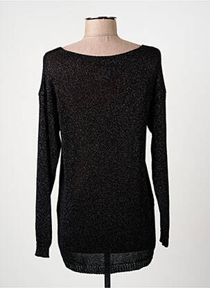 Pull coupe cintrée manches longues noir PLEASE femme