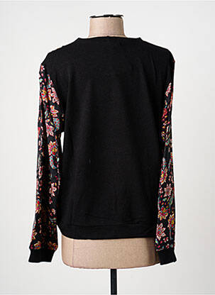 Pull col rond manches longues noir GRIFFON femme