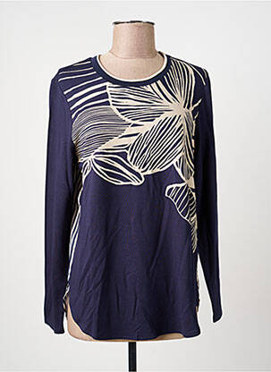 T-shirt manches longues manches longues bleu BARBARA LEBEK femme