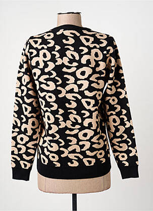 Pull coupe cintrée manches longues noir MICHA femme