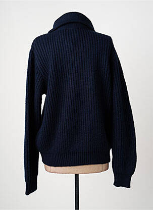 Pull coupe droite manches longues bleu ÉTYMOLOGIE femme