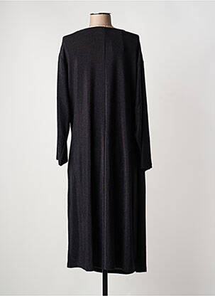 Robe mi-longue manches longues manches longues noir CISO femme