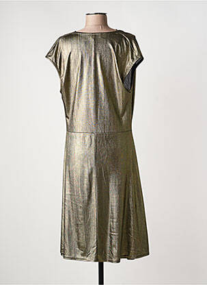 Robe mi-longue manches courtes manches courtes or LE SINGE DE JULIE femme