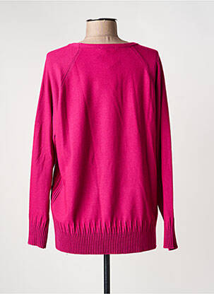 Pull col rond manches longues rose BARBARA LEBEK femme