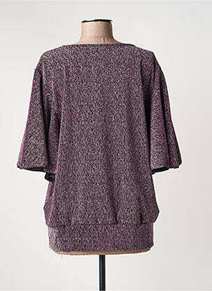 Top stretch manches courtes violet LE SINGE DE JULIE femme