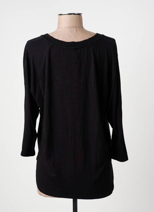 T-shirt manches 3/4 manches 3/4 noir BARBARA LEBEK femme
