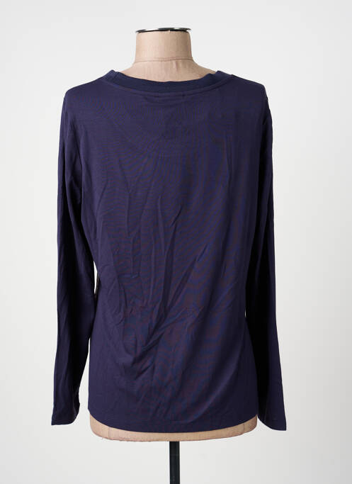 T-shirt imprimé fantaisie manches longues bleu BARBARA LEBEK femme