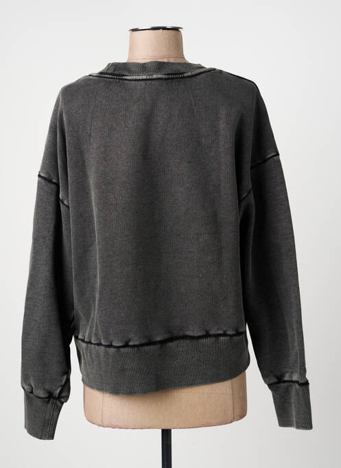 Sweat-shirt manches longues manches longues gris MD'M femme