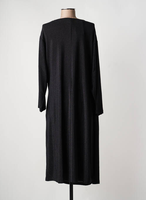 Robe mi-longue manches longues manches longues noir CISO femme