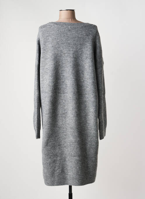 Robe pull stretch manches longues gris C'EST BEAU LA VIE femme