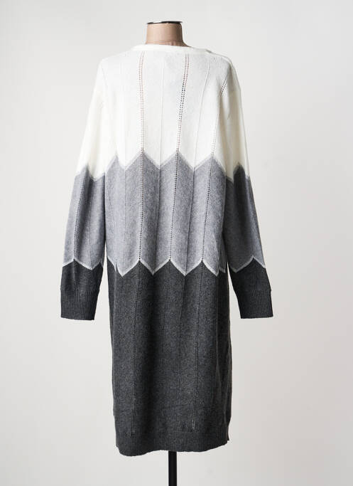 Robe pull col rond manches longues gris MICHA femme