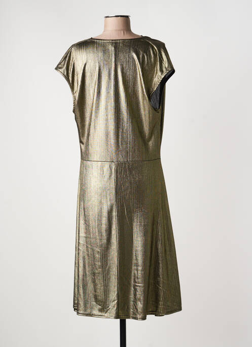 Robe mi-longue manches courtes manches courtes or LE SINGE DE JULIE femme