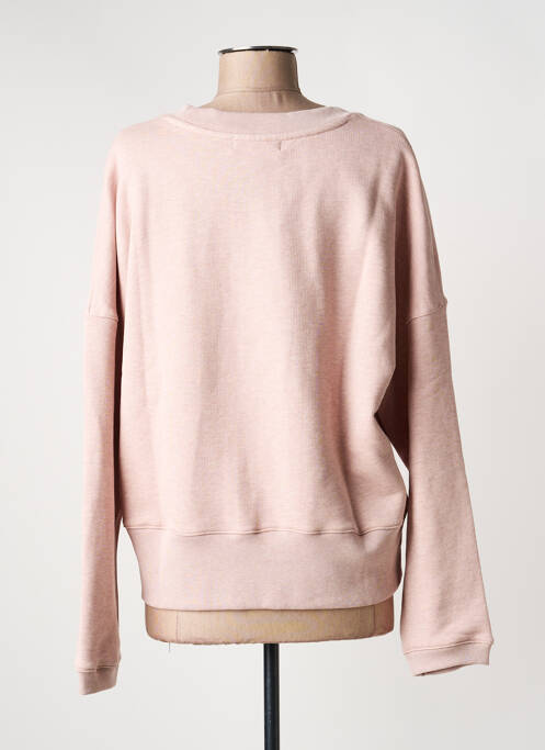 Sweat-shirt manches longues manches longues rose MD'M femme