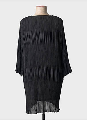 Robe mi-longue manches longues manches longues noir CISO femme