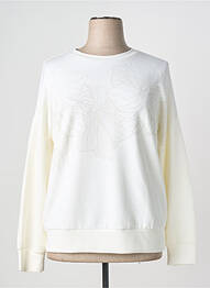 Sweat-shirt manches longues manches longues blanc JOY OF LIFE femme