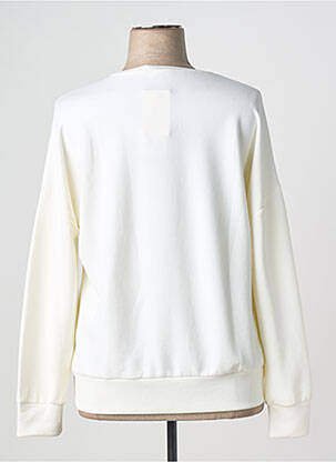 Sweat-shirt manches longues manches longues blanc JOY OF LIFE femme