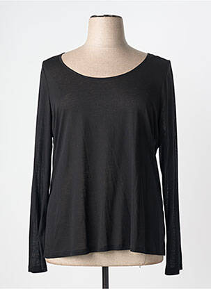 T-shirt manches longues manches longues noir PAUSE CAFE femme