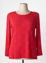 T-shirt manches longues manches longues rouge VISION NIGHT femme