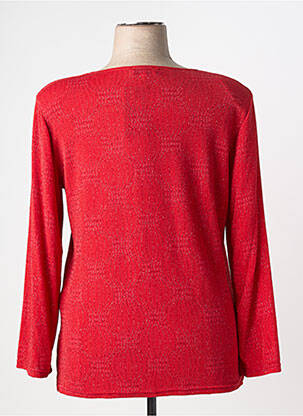 T-shirt manches longues manches longues rouge VISION NIGHT femme